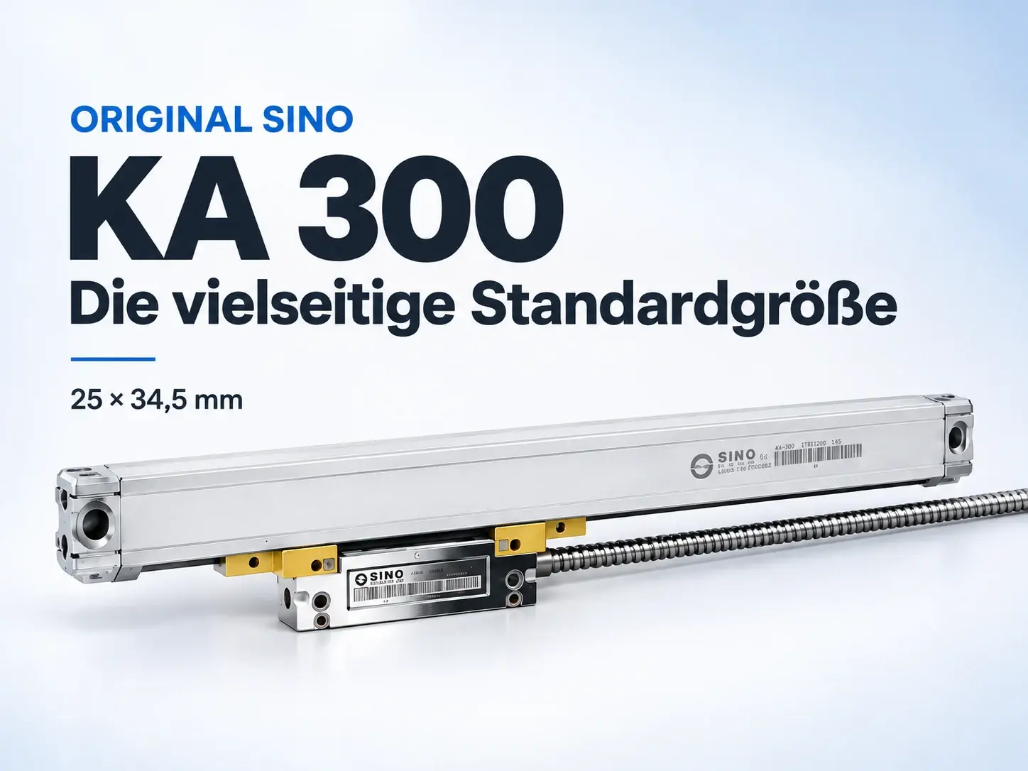 SINO Glasmaßstab KA-300: Baugröße, Auswahl und Einbau